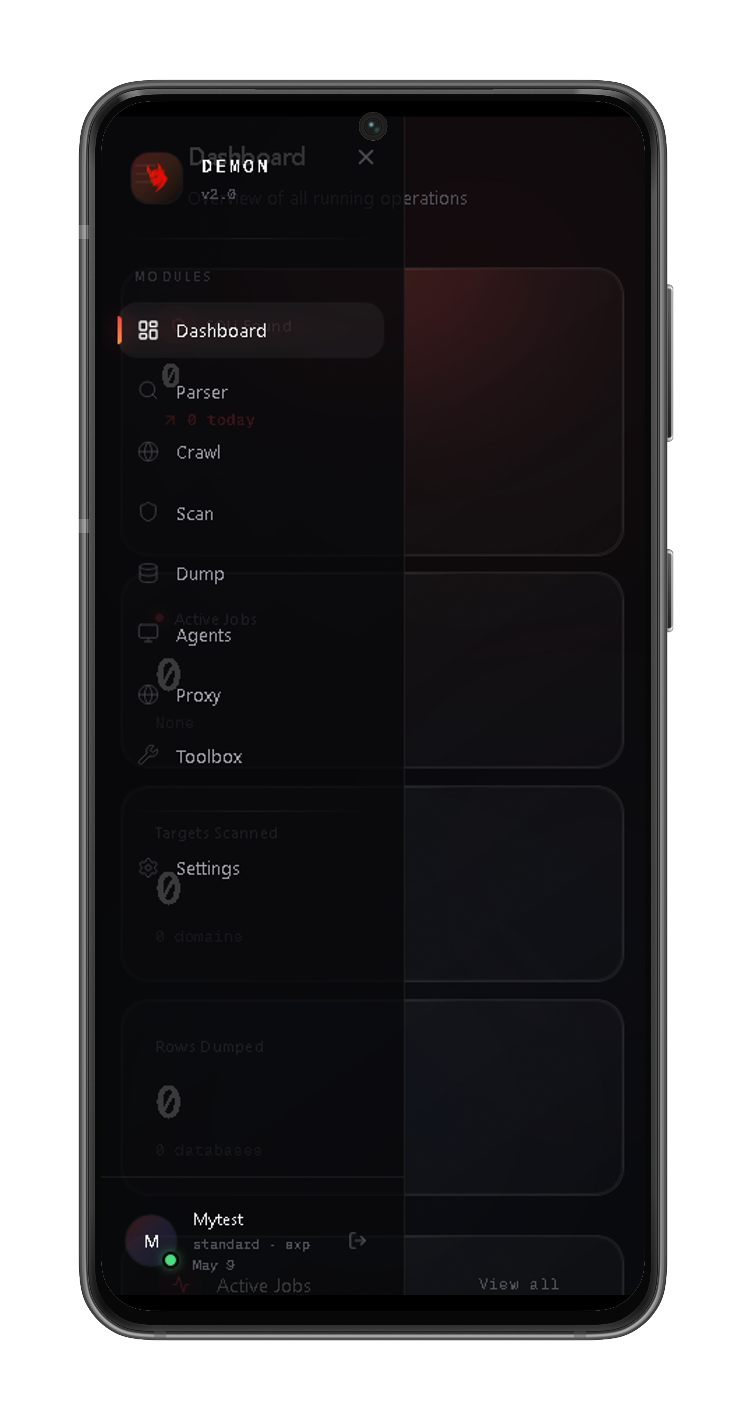 Demon Dumper capabilities mockup